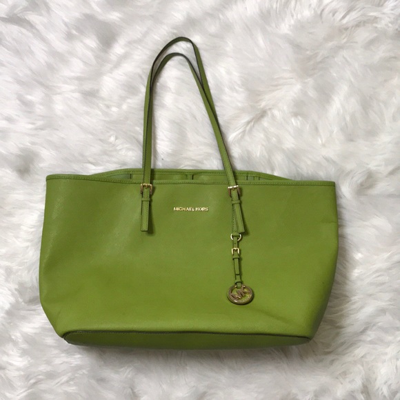 Michael Kors Handbags - SOLD EBAY Michael Kors Jet Set Travel Tote Green
